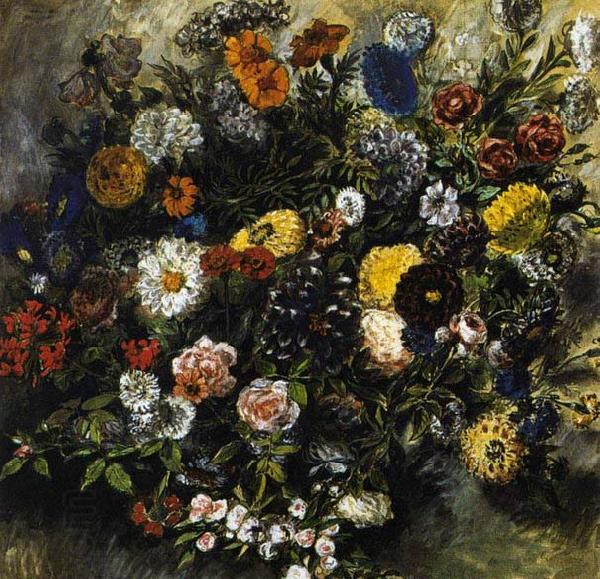 Eugene Delacroix Bouquet of Flowers China oil painting art